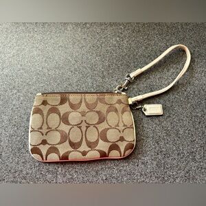 Small Coach wristlet / wallet- great condition, never used